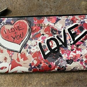 Furla RARE Love Heart Graffiti Wallet